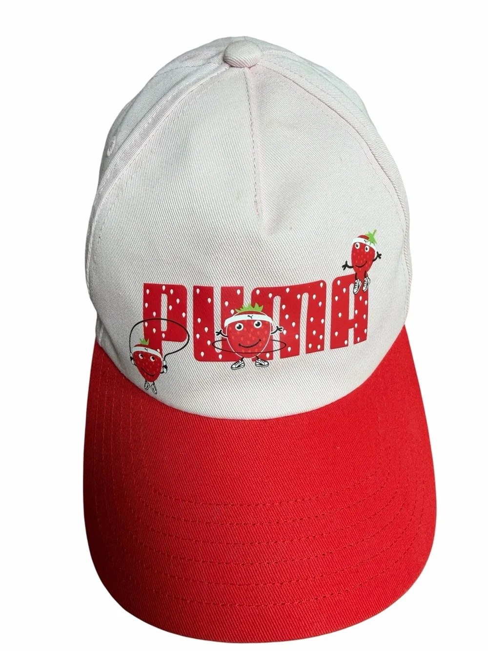 PUMA Kids White and Red Backpack & Cap Set
